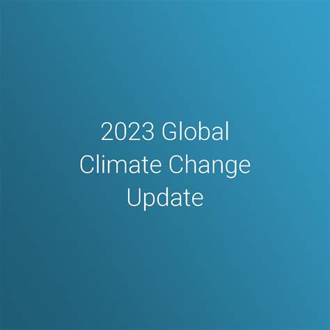 climate change update 2023